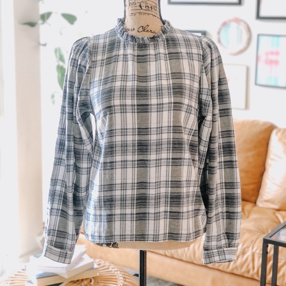 Ruffle Neck Top